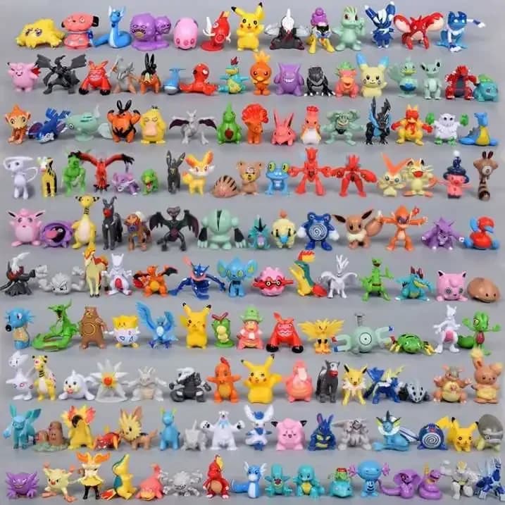 24-144 pz Pokemon Figura Modello Pikachu Anime Bambole 2-3 CM Decorazione Ornamentale Non Ripetendo Mini Modello Giocattolo Per Bambini Regalo Di Natale