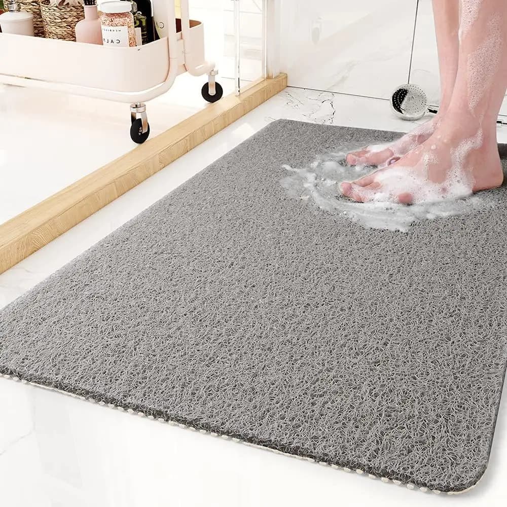 Tappetino da Bagno Antiscivolo 17x30 Pollici, Materiale PVC, Adatto per Doccia e Ambienti Umidi, Asciugatura Rapida
