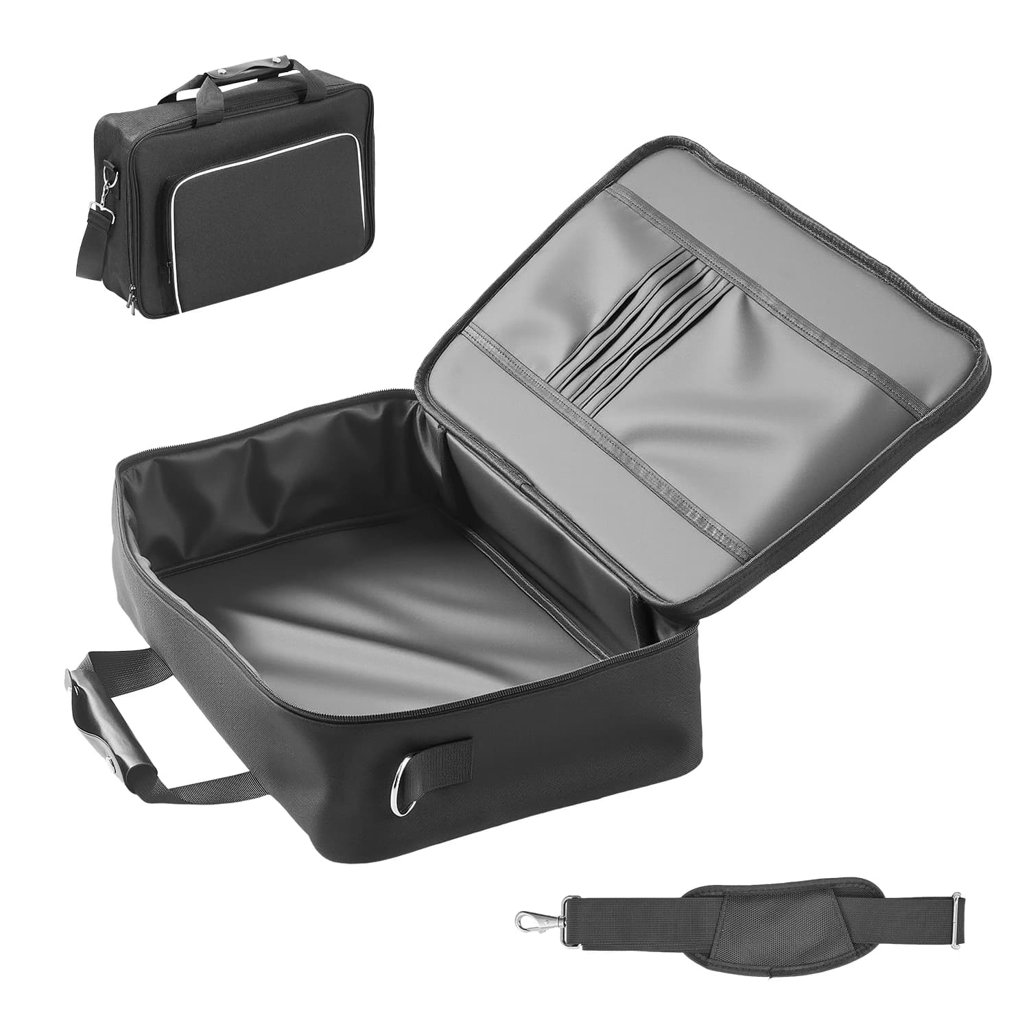 Borsa da Viaggio Spaziosa per PS5 Slim – Custodia Impermeabile in Nylon per Console e Accessori con Divisori Imbottiti