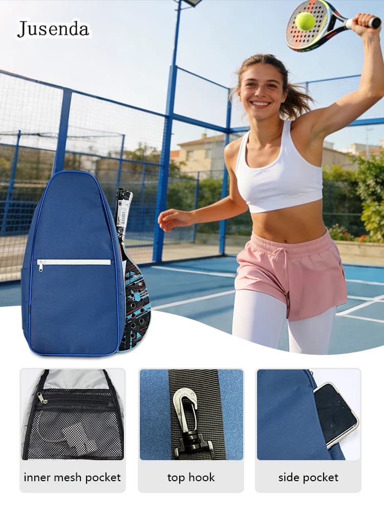 Tennis Padel Racket Bag, Pickball Racket Bag, Tennis Racket Protective Cover, Wear-Resistant, Anti Slip, Dustproof Sling Bags