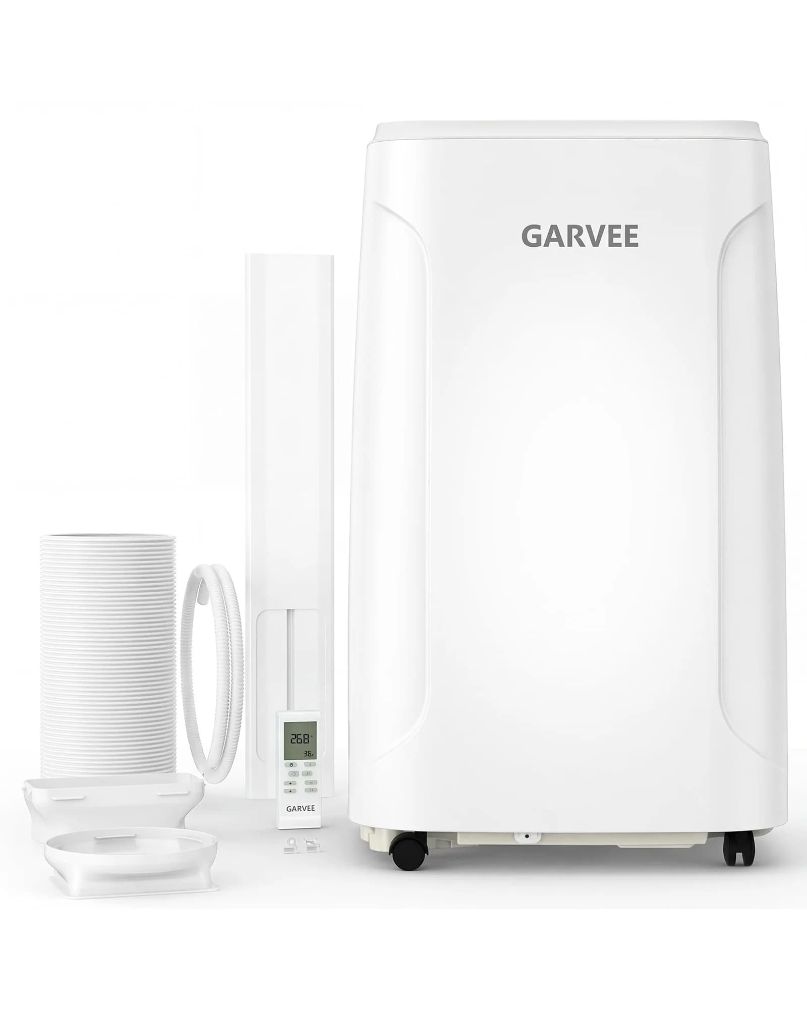 Unità AC portatile da 14000 BTU con telecomando, condizionatore d'aria 3 in 1, deumidificatore e ventilatore, timer LED per ambienti fino a 850 piedi quadrati