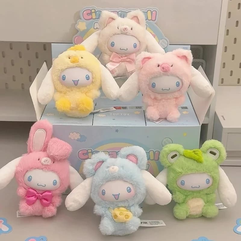 TOPTOY Cinnamoroll Aninat Rarty Blind Box Figure Mystery Box Sacchetto a Sorpresa Ciondolo Portachiavi da Collezione Bambola Anime Decorazione Giocattolo