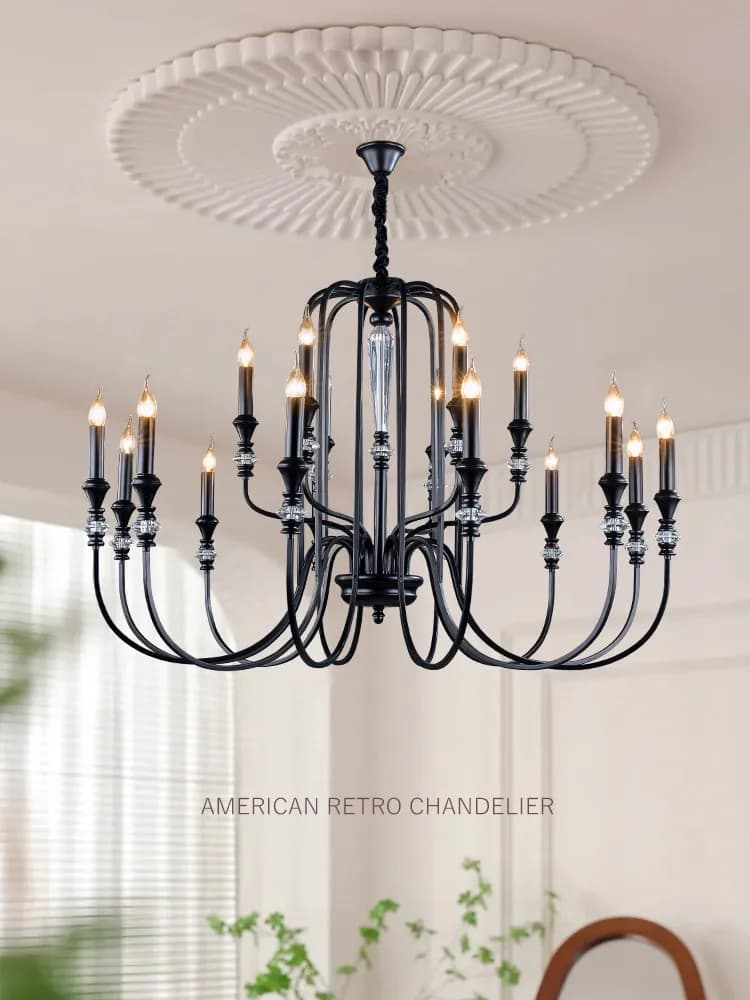 Lampadari a LED in Stile Americano e Francese, Decorazioni per la Casa, Illuminazione per Soggiorni, Camere da Letto Rurali, Sale da Pranzo e Corridoi