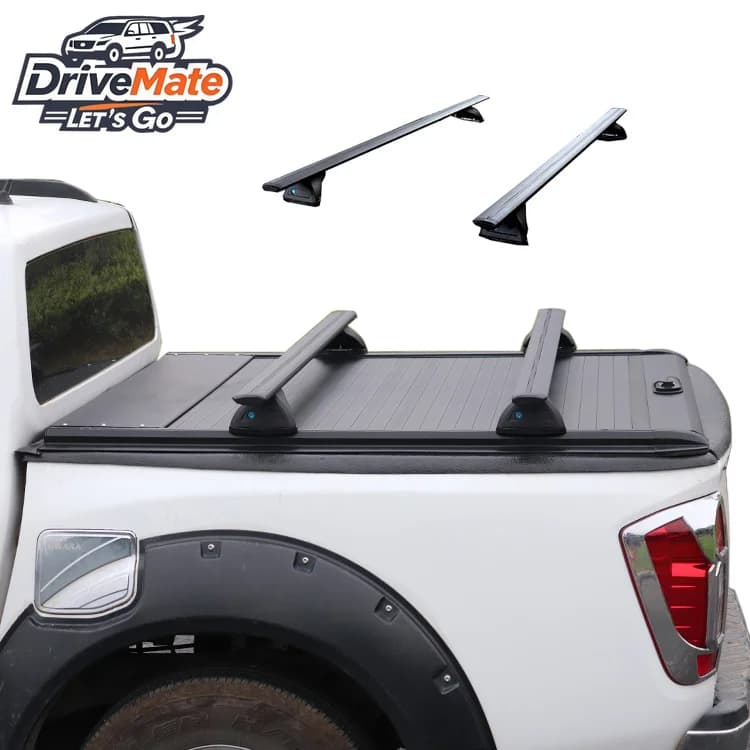Universal Aluminum Alloy Pickup Truck Bed Rack Navara Roof Rack Rails for toyota Hilux Triton Tonneau Cover tacoma