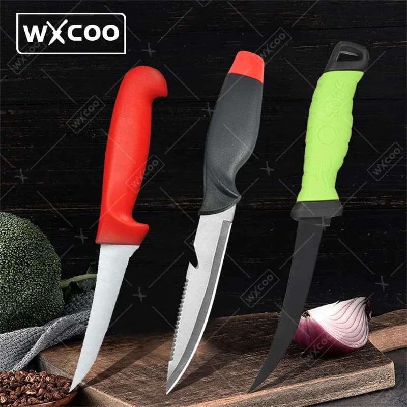 WXCOO Ultra Sharp Fishing Knife Butcher Knives for Slicing Fish Portable Knife Multi-functional Kitchen Knifes Size for Fish Threads