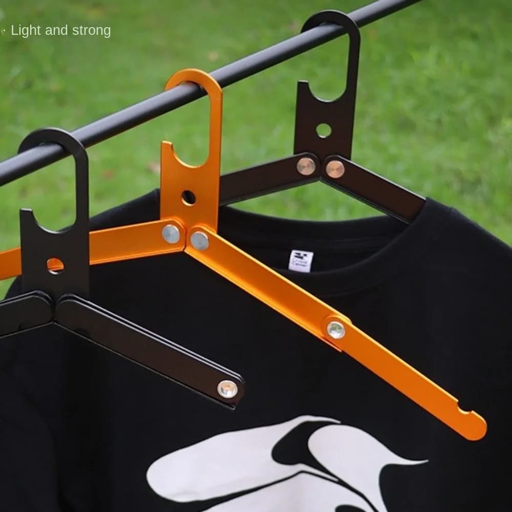 Light Folding Clothes Hanger Portable Folding Aluminum Alloy Folding Clothes