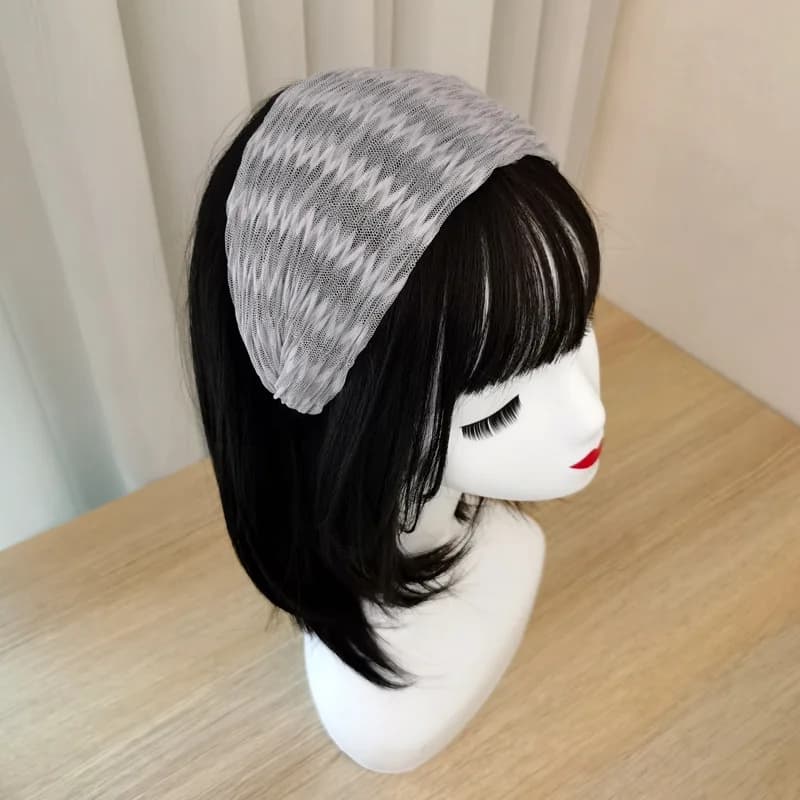 Wide lace fabric anti slip hair hoop hair hoop