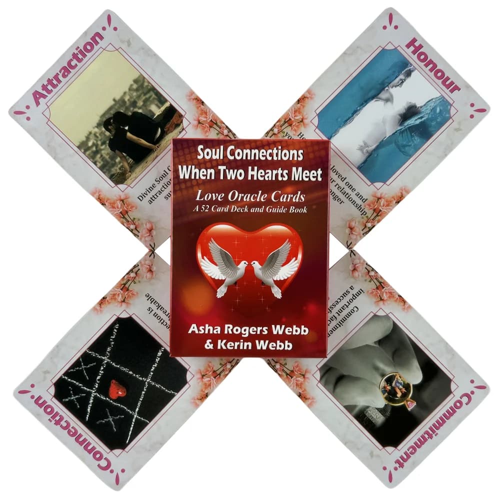 Connessioni Soul quando Two Hearts incontra Love Oracle Cards A 52 Deck Tarot English Visions divinazione Edition Borad Playing Games