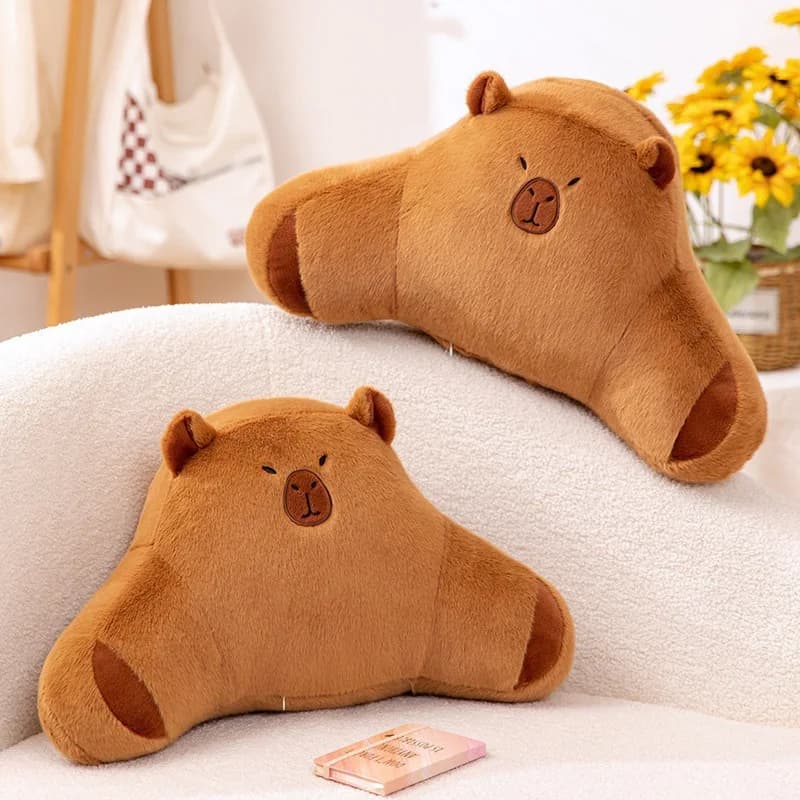 Cuscini capibara creativi per cuscini del divano di casa Cuscino Kapibala Cuscino di supporto lombare per sedile da ragazza Regali giocattolo Kawaii