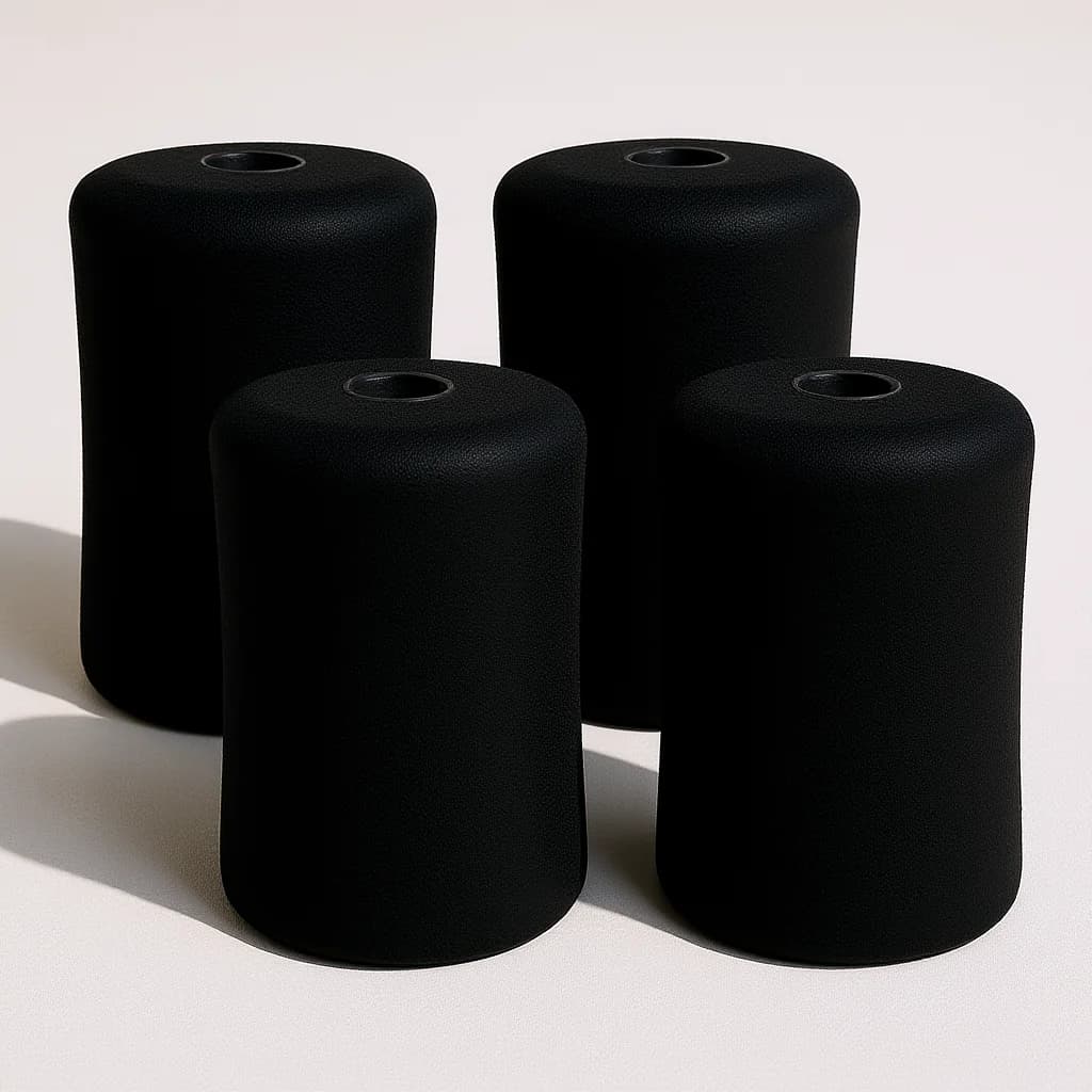 4Pcs Comfortable Secure Support Sleeve for Gym Equipment Leg Extension Foot Pads Exercise Foam Roller Cover