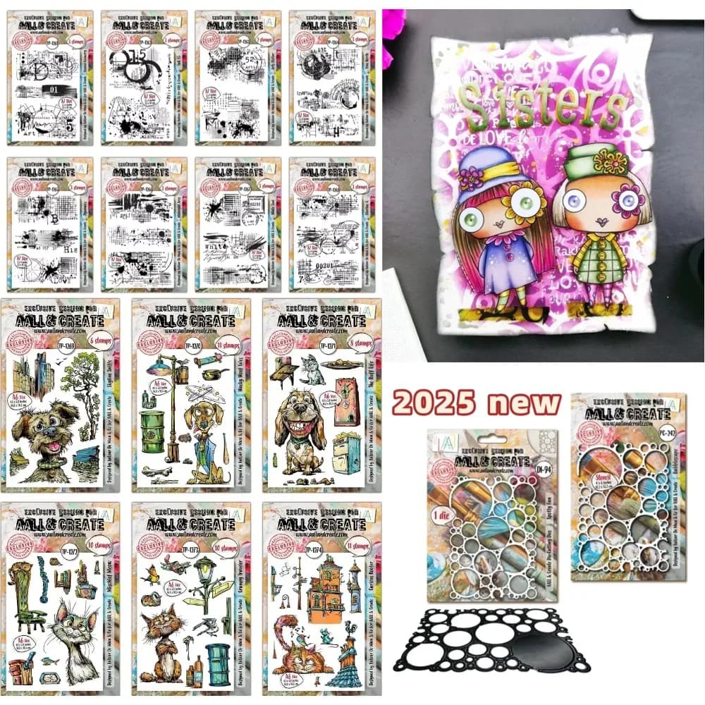 Books and Birds for 2025 metal cut dice and clear stamps scrapbooking to make paper engraving frames card craft set New