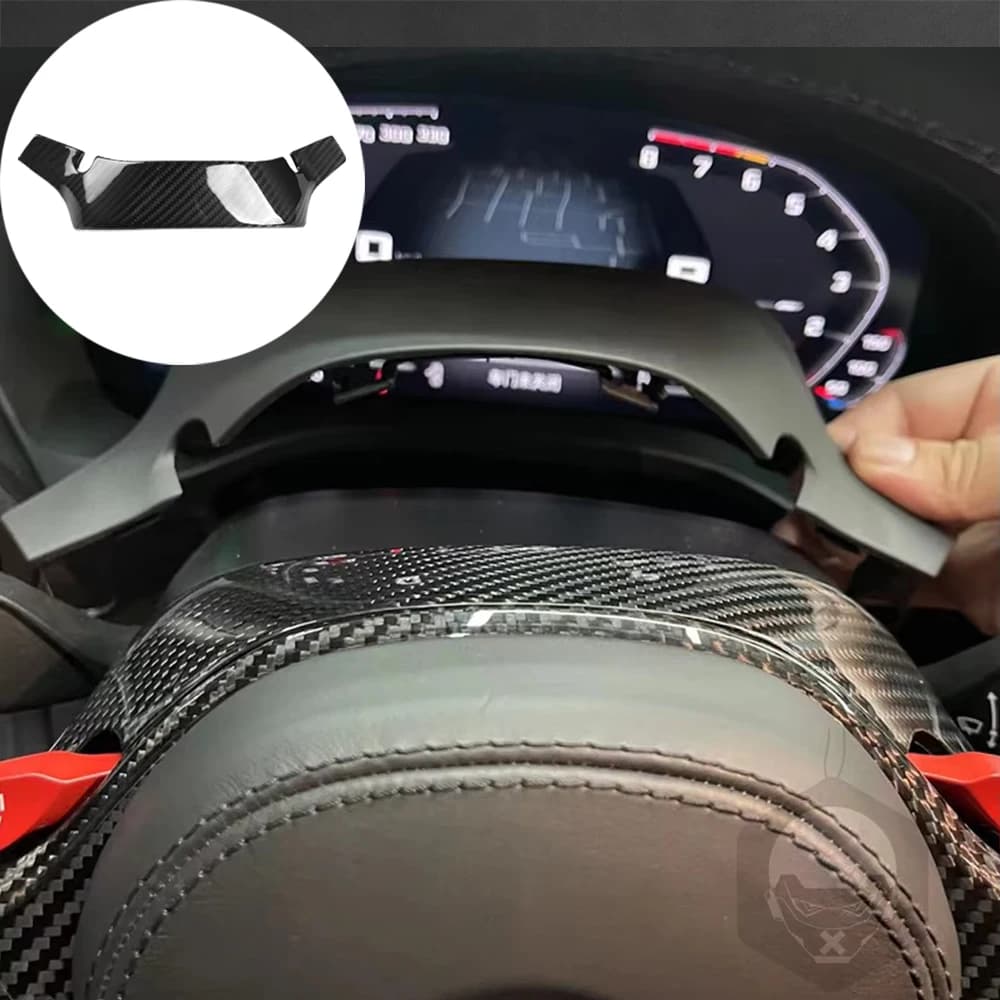 For BMW M3 G80 M4 G82 G83 Replacement of the Flyer in Vera Carbon Fiber Panel M1 M2 Interior Cover Auto Editing Accessories