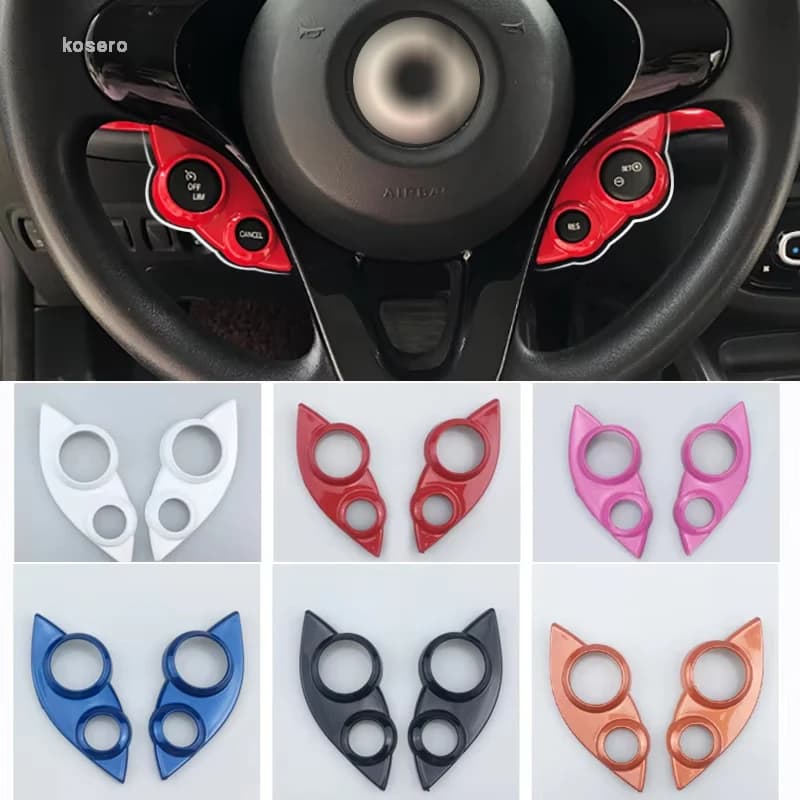Decorative frame for wheel button cover for Mercedes Smart 453 Fortow Forfour Accessories Supplies for car change