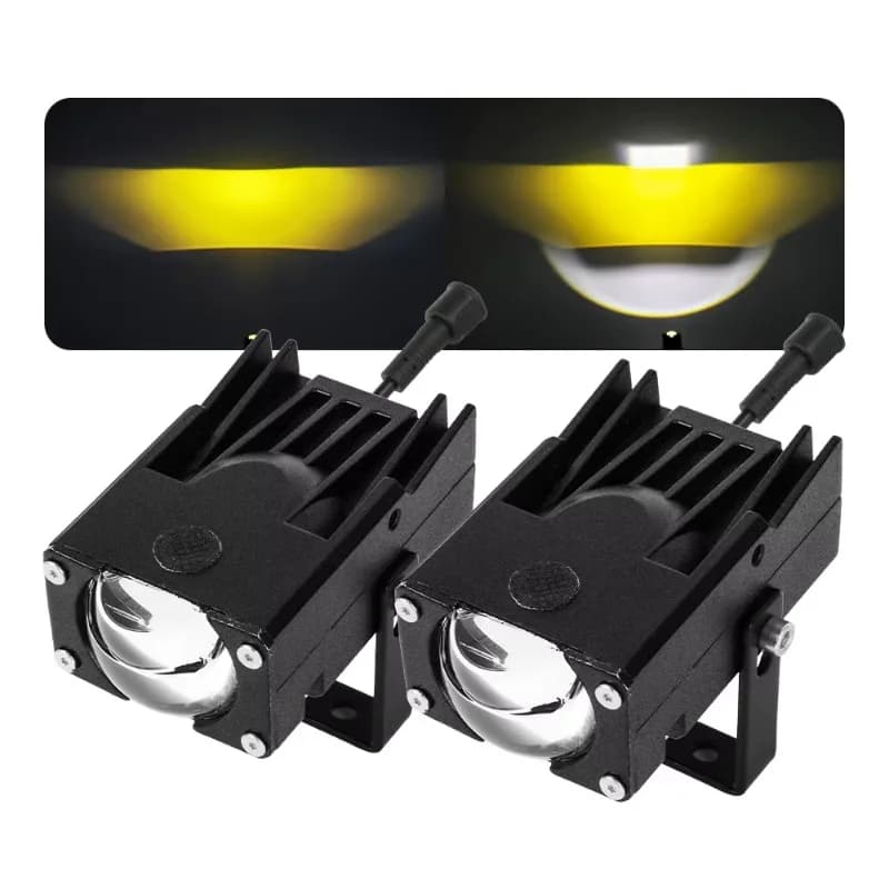 Mini luce da corsa con lente per proiettore a diodi emettitori di luce ultra luminosi per auto e moto