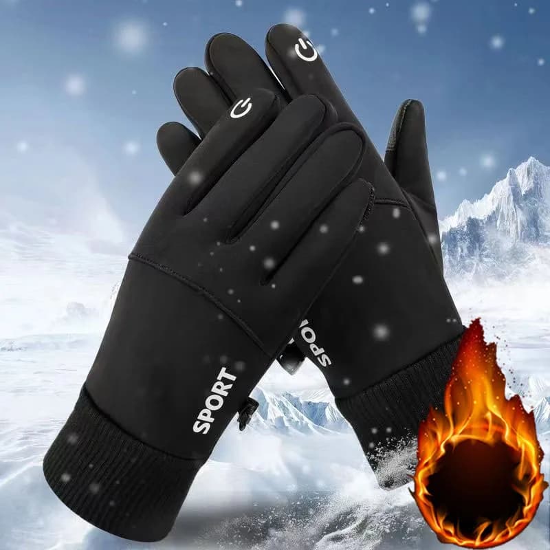 1-10Pairs Winter Warm Thermal Fleece Lined Durable Touchscreen Skiing Gloves Anti-slip Windproof for Cycling Outdoor Sports
