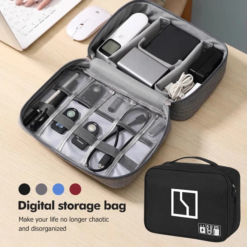 Large Capacity Car Storage Digital Data Cable Organizer Bag Auto Accessories For Zeekr 001 009 2022 2023 2024 X EV 2021-2023