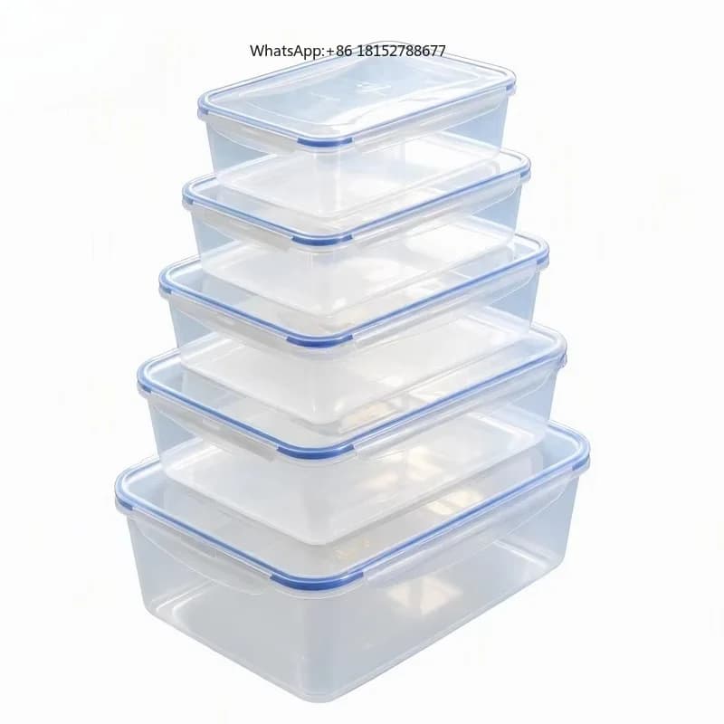 Custom Food Storage Container Mold Plastic Food Preservation Box Mould Rectangular Box Mold Maker