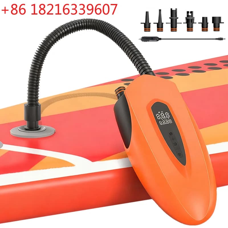 Pompa ad aria elettrica portatile TAO senza fili/con cavo per gonfiaggio auto, tende da campeggio, SUP, paddle board, kayak, materassi, ricaricabile.