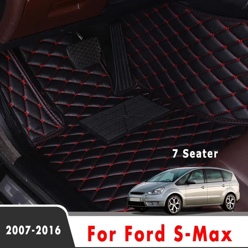 Car mats for Ford S-Max 2016 2014 2013 2012 2011 2010 2009 2008 2007 (7 seats) Car mats Custom interior accessories