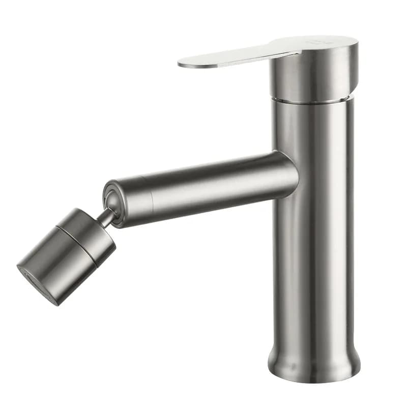 Rubinetto per Bidet da bagno miscelatore per acqua calda e fredda in acciaio inossidabile spruzzatore per rubinetto 2 modalità 360 rubinetto per lavabo con beccuccio a cascata girevole