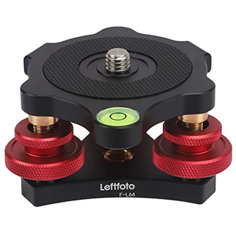 Supporto Livellatore per Treppiede con Staffa di Regolazione di Precisione +/-5 Gradi per Seestar s50/Testa Panoramica, Testa a Sfera, Testa Video e Treppiede