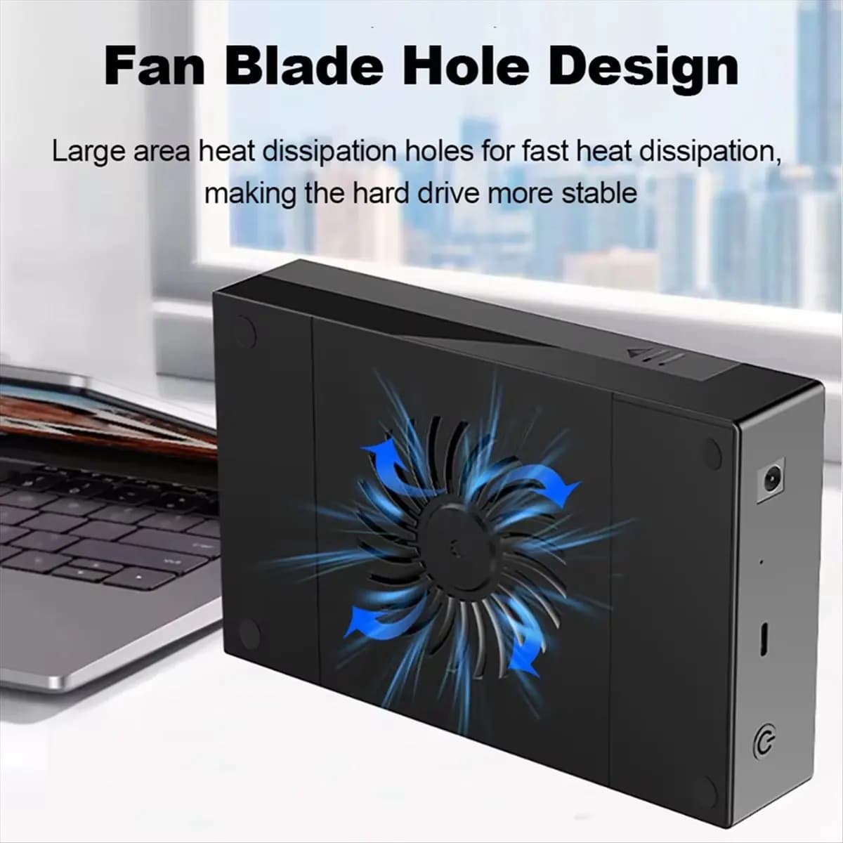 Custodia per disco rigido esterno L77A da 2,5/3,5 pollici USB 3.0 Installazione senza attrezzi per disco rigido USB per laptop Spina americana