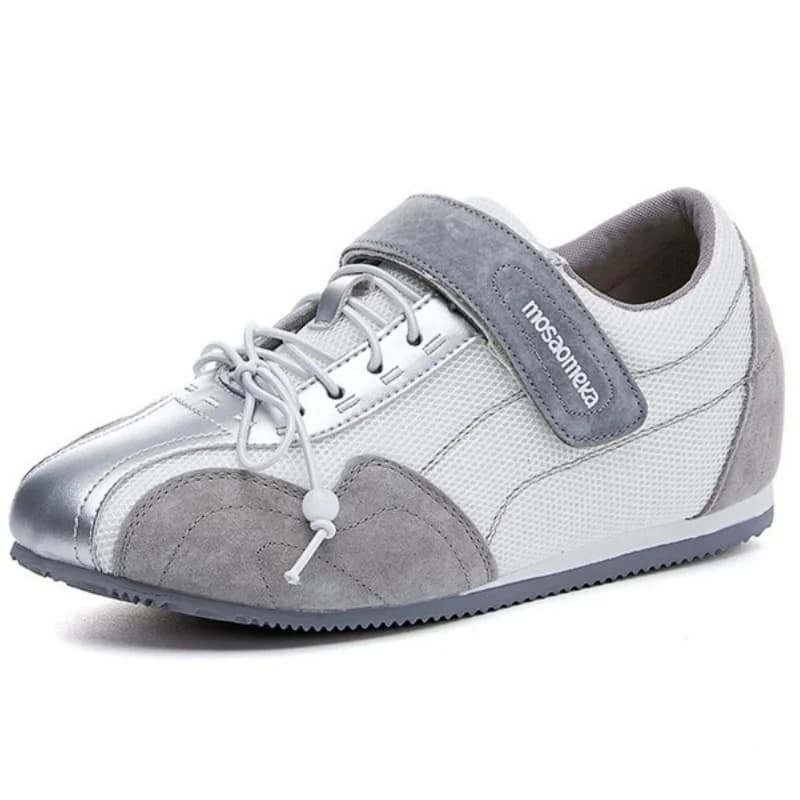Height Increasing 4.5CM Women's Sports Shoes Round Toe Flat Autumn Female Sneakers Casual Mixed Colors Comfortable Ladies Shoes