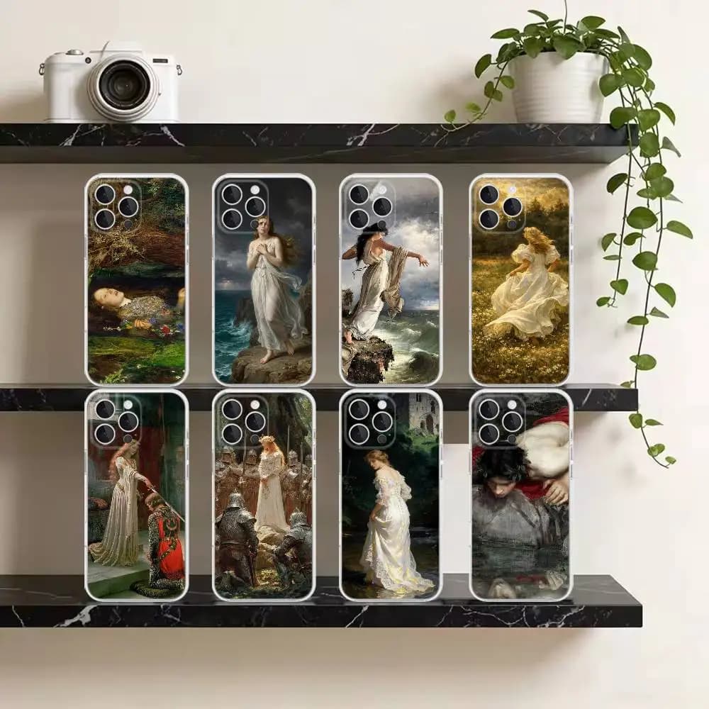 Renaissance Art Paintings Phone Case For iPhone 17 Air 11 12 13 14 15 16 Pro Max Plus XS X XR Silicone Soft Cover