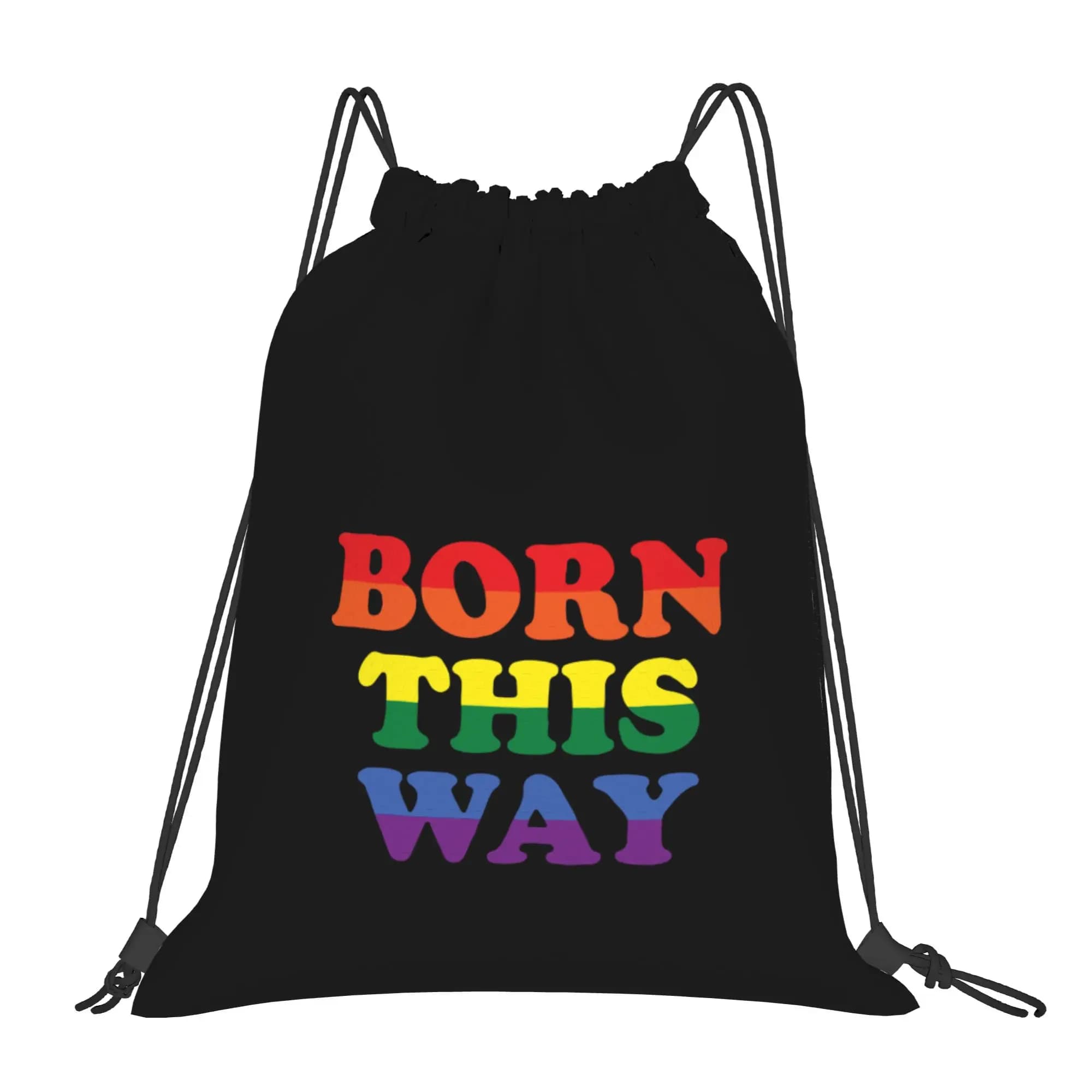 Zaino con coulisse Gay Rainbow Things Sunset, borsa sportiva da palestra, resistente all'acqua, LGBT Lesbian Pride String Sackpack per allenarsi