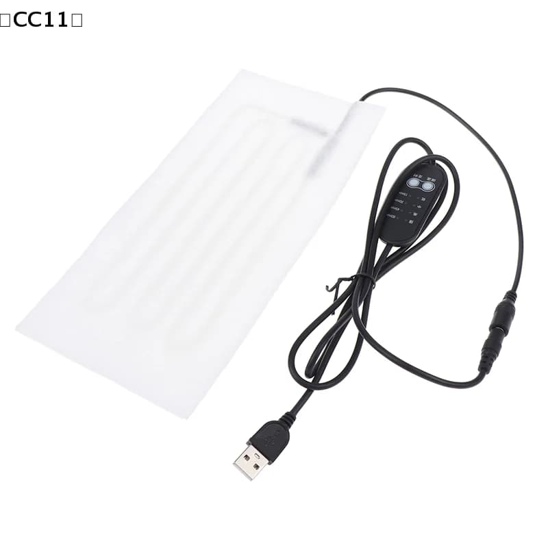 Cuscino per vertebre cervicali con riscaldamento USB, tappetino riscaldante con cavo elettrico 5V, elemento riscaldante in pellicola non tessuta〔CC11〕