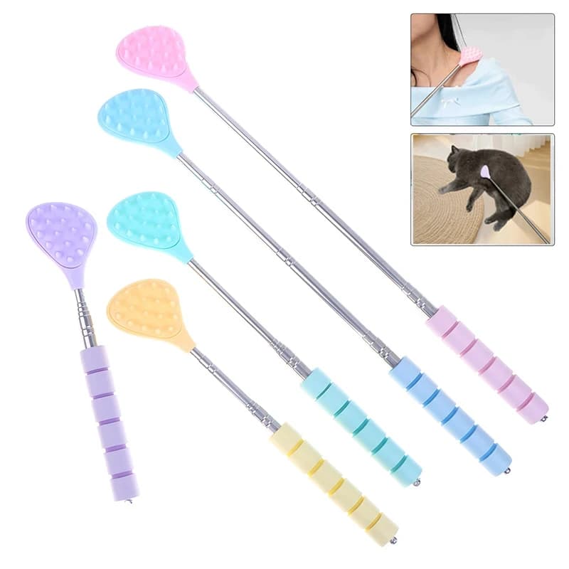 Extensible cutter with cactus with two-dimensional tips, retractable, with one hand, for man and woman, portable massager