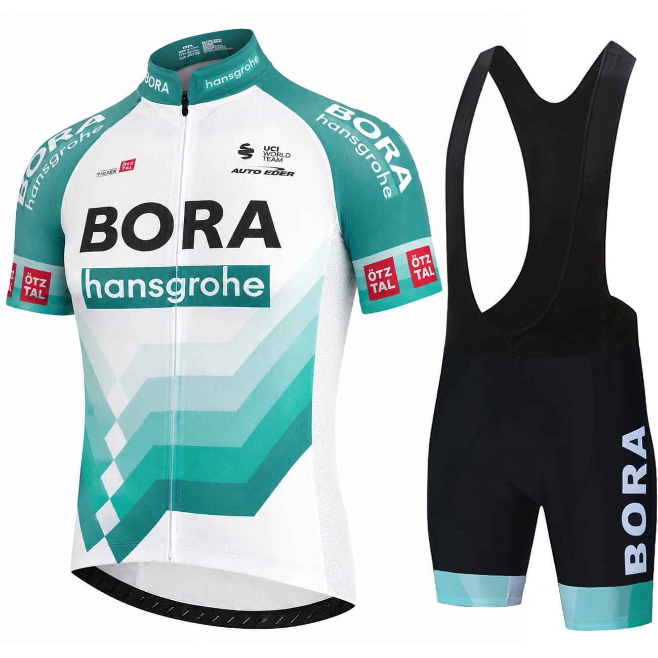 UCI BORA Men Cycling Apparel Set Road Bike Jersey And Bib Shorts Breathable Quick Dry Outdoor Riding Sportswear Summer Clothing