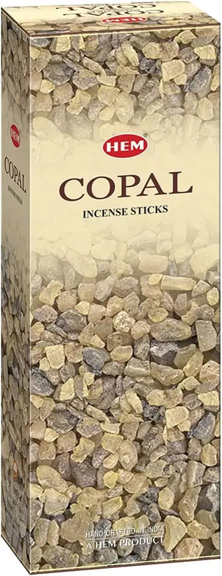 Bastoncini d'Incenso Copal - 6 Scatole da 20 Tubi Ciascuna - Aroma HEM per Rituali Spirituali