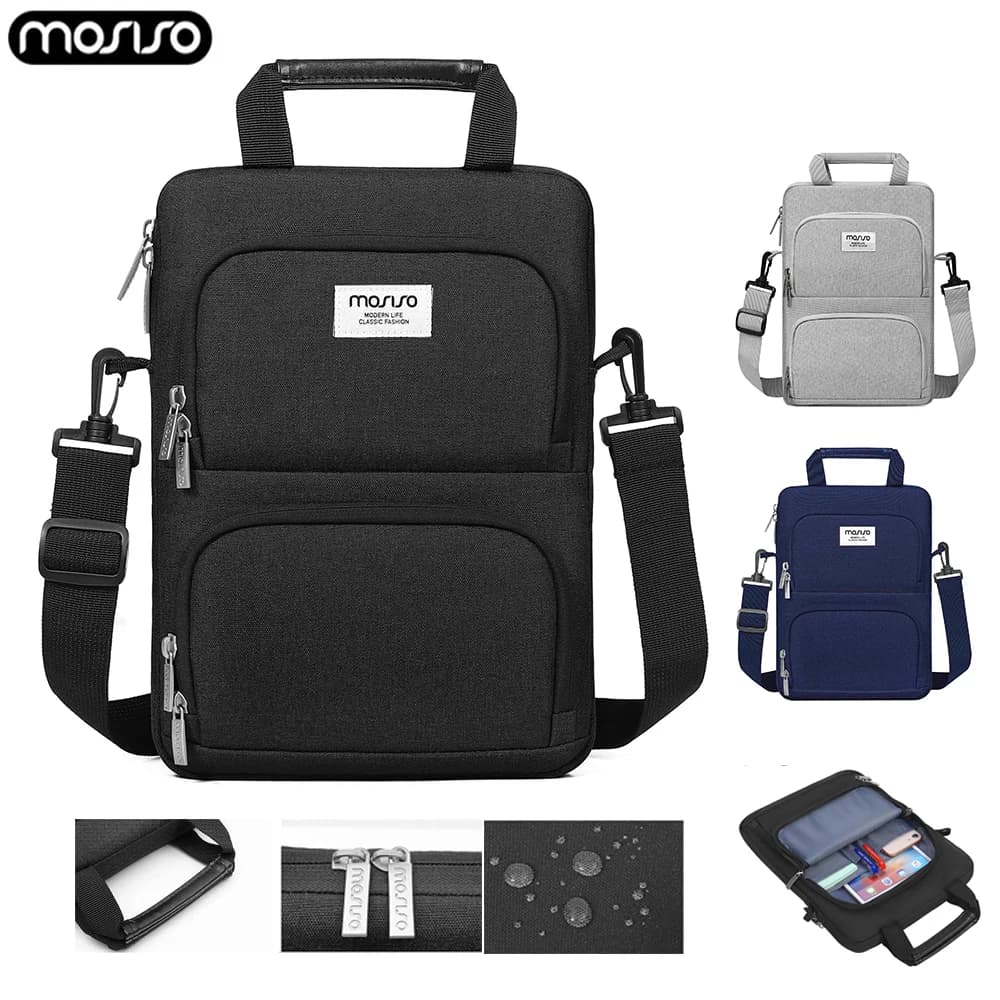 Borsa a tracolla per Tablet per iPad Pro 12.9 pollici M2 M1 2022 Surface Pro custodia per Laptop da 12.3 pollici Birefcase per uomo donna