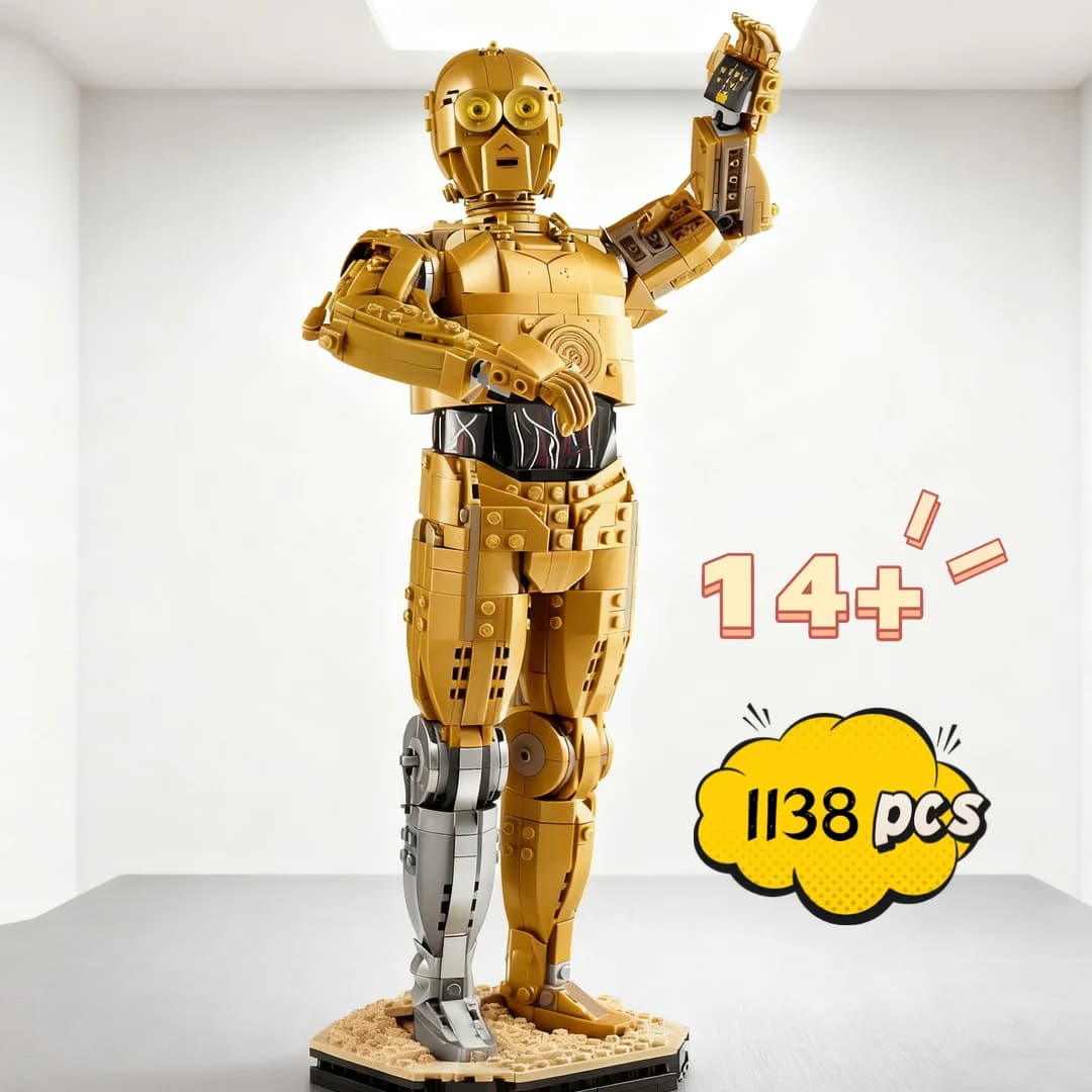 Grande Vendita 1138 pz UCS Star Battle C 3PO Robot Unione Mattoni Assemblare Puzzle Blocchi Modello Per Festa di Festa Regalo Di Compleanno