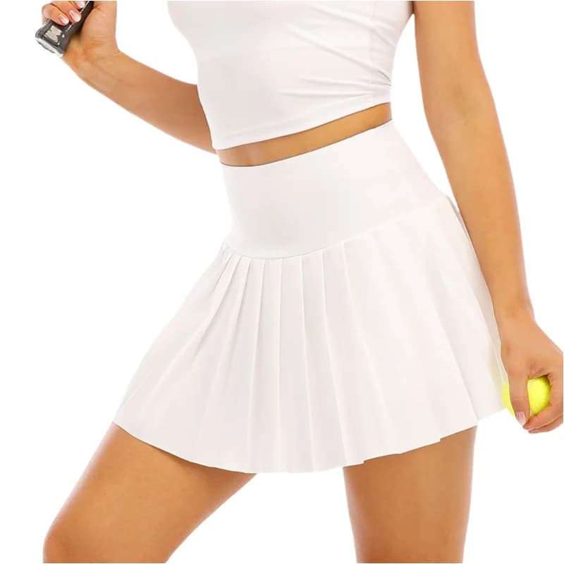 Women Tennis Skirt Pleated Athletic Golf Skorts Skirts With Pockets High Waisted Workout Sports Running Badminton Shorts Casual