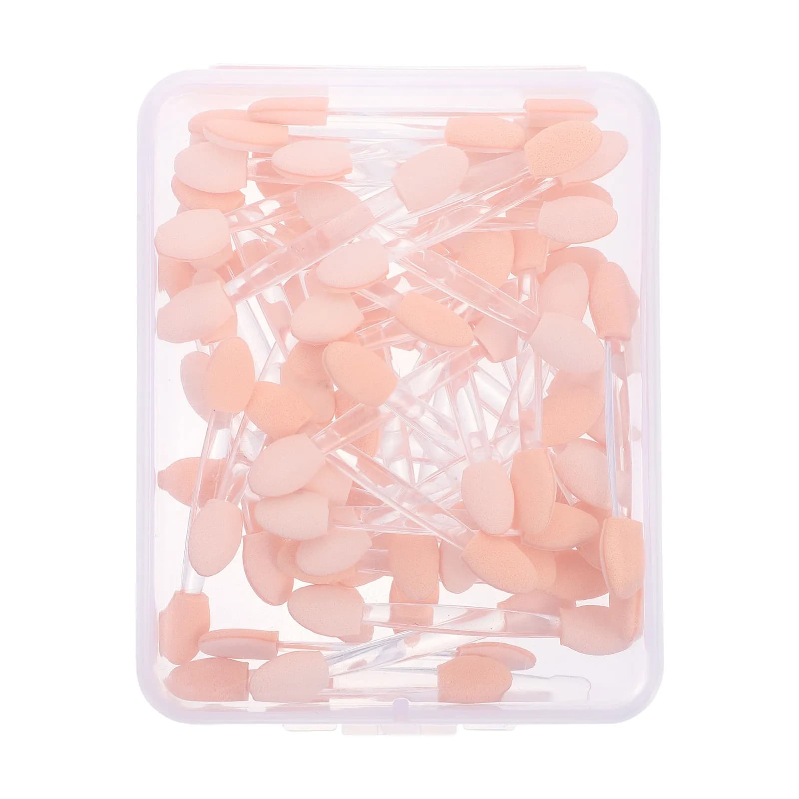 50 two-point umbrella applicators, lightweight and portable, for women's eye makeup, ideal for travel bag and vacation
