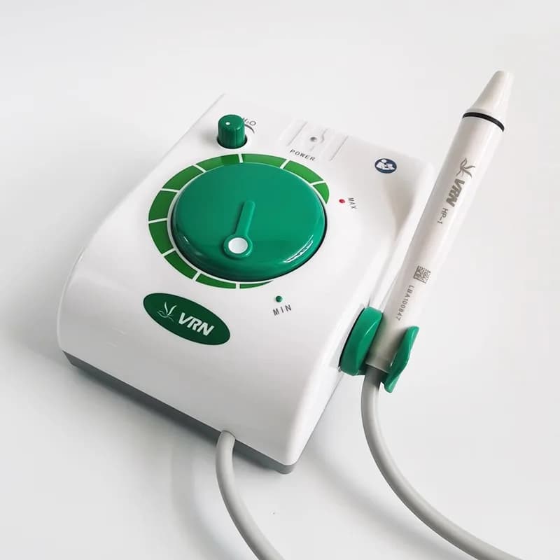 Ablatore Dentale Ultrasuoni Portatile VRN + Manipolo Sigillato per Pulizia Denti Cani Gatti, Strumento Veterinario per Sbiancamento Denti
