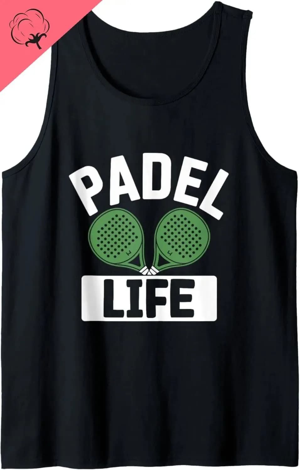 Padel Life Padel Sport Atleta Giocatori di giochi Canotta Canotta corta in cotone per uscire Sport Canotta da palestra in cotone assorbente per il sudore