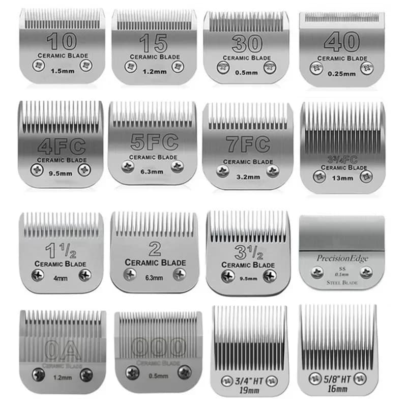 Pet Dog Cat Horse Grooming Clipper Detachable Ceramic Blade For most Andis,Oster A5 ,Wahl KM Series Animals Clippers