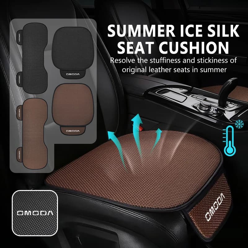 Ice Silk Car Seat Anti-Slip Cover Cushion Auto Interior Accessories For Chery Omoda 5 C5 E5 C9 9 EV PHEV 2024 2025