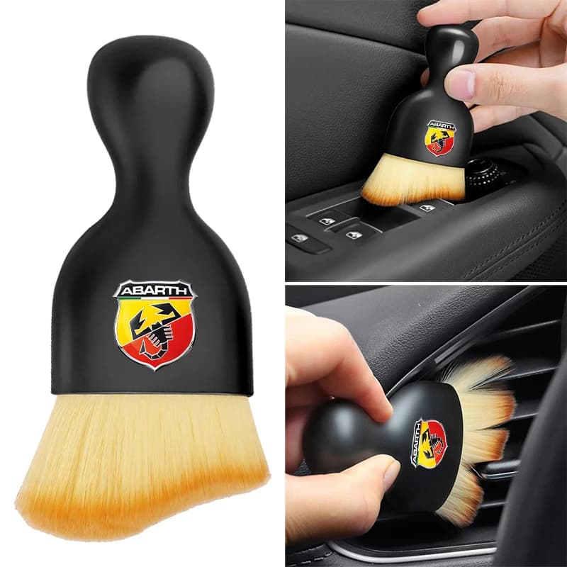 Strumento per la pulizia degli interni dell'auto, spazzola morbida per cruscotto e presa d'aria, per Abarth FIAT Punto 500 Tipo Stilo Palio Bravo Doblo Panda Ducato