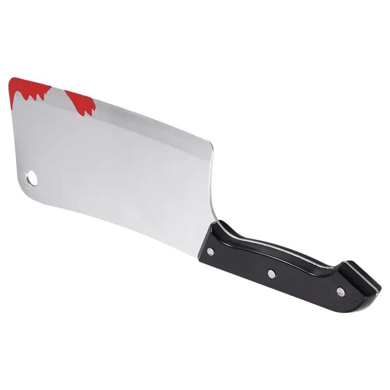 Mannaia AT84-Bloody, faux knives Realistic kitchen mannaia for scene objects of Halloween jokes