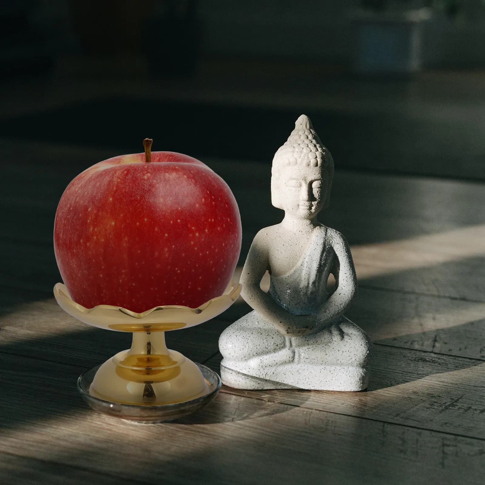 1 Pezzo Vassoio per Frutta a Forma di Loto Buddha in Rame, Piatto Creativo per Offerte Tempolette, Design Loto Dorato, per Frutta Secca e Alimenti Sacrificali