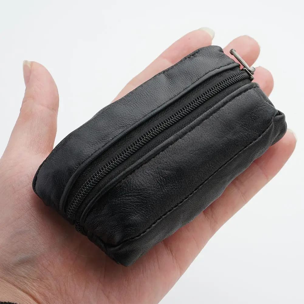 Donne Ragazze Mini Portachiavi Portafoglio Pouch Coin Card Mini Borsa con cerniera Piccola borsa per il cambio Fashion Design Moto Equitazione 1/3/5PCS