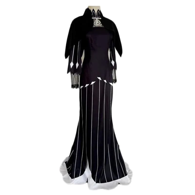 ABC123Re Vita in un mondo diverso da Zero Cosplay Echidna Costume Donna Abito lungo nero Qipao Halloween Cosplayx;3,f'6,h.7;j