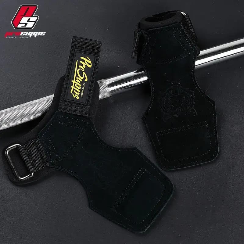 Waist Leather Gloves for Gym Weight Lifting Training Crossfit Fitness Training Palm Protector Wrist Support with Horizontal Bar