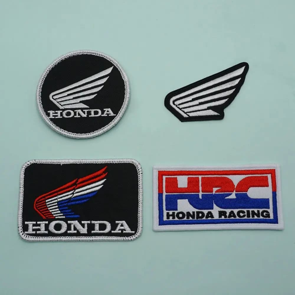 Motorcycle Logo Embroidered Cloth Stickers Clothing Hole Patch Sewing Decal For Honda CB400 CB650 FCBF CBR25ORR CRF SH3O0 NC75O