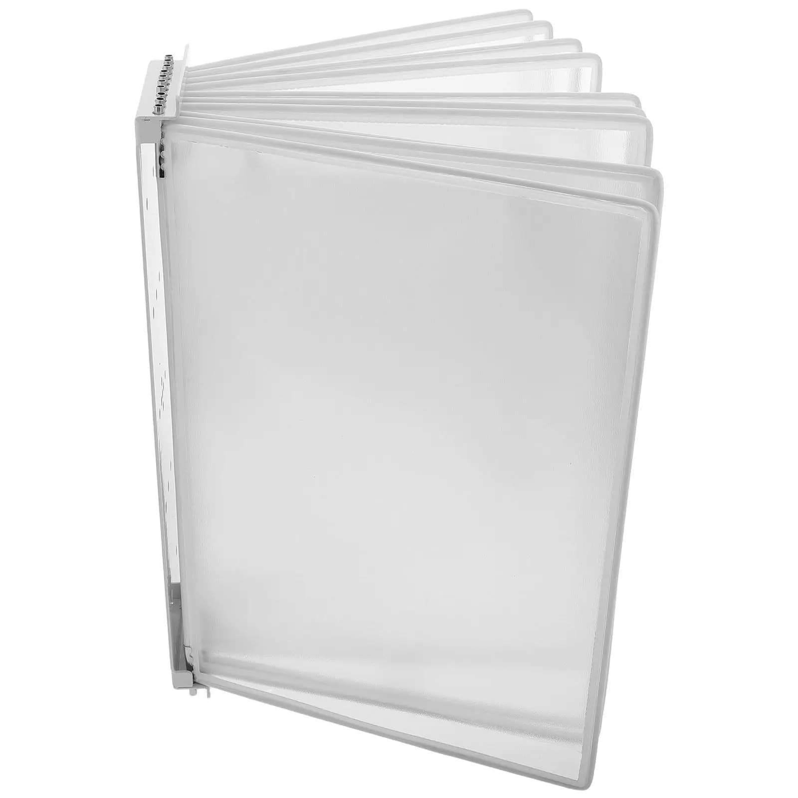 Espositore da Parete per Documenti, Porta Fogli a 10 Pagine, Organizzatore per Ufficio, Sistema di Archiviazione a Muro