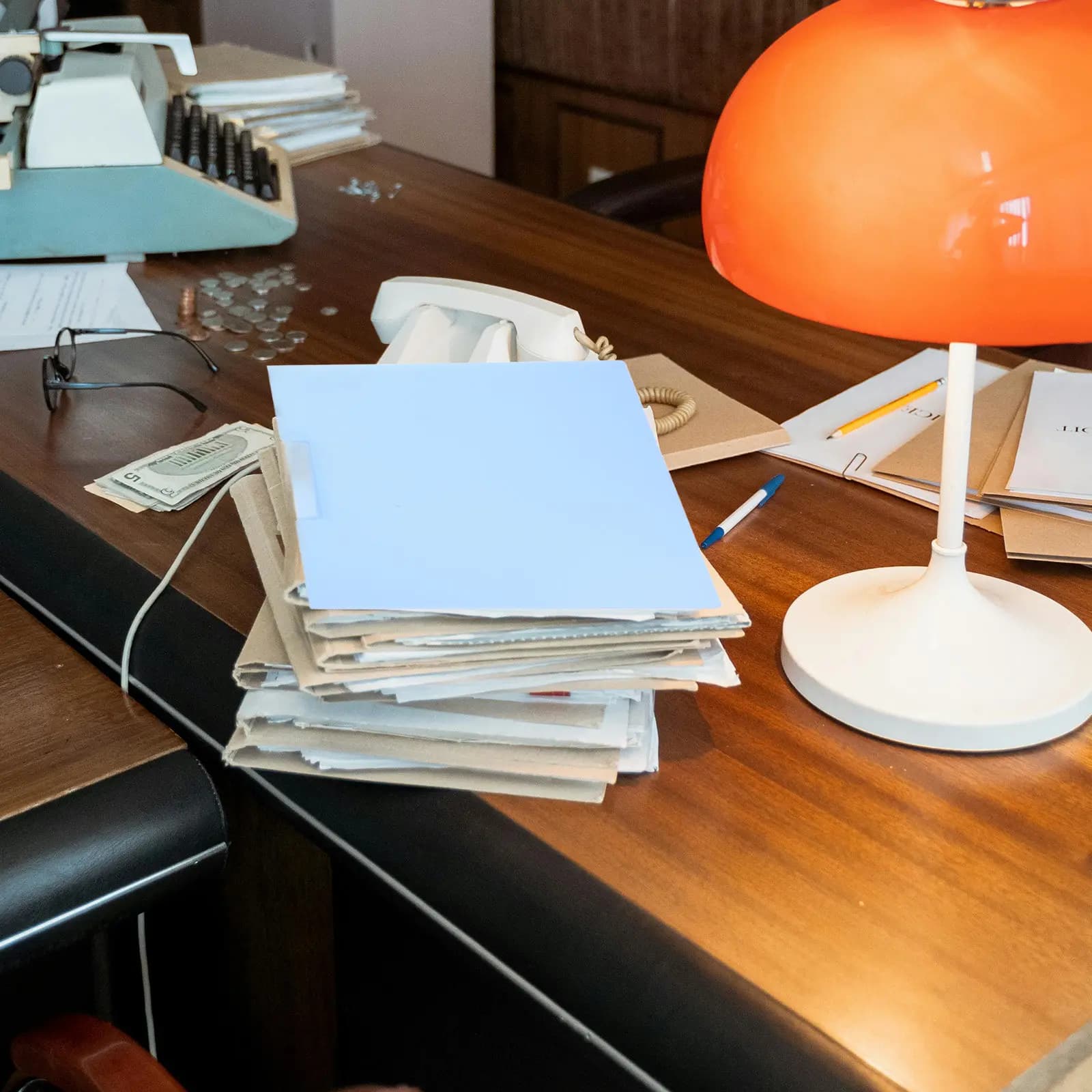 Set di 5 Cartelle Portadocumenti Girevoli con Apertura Laterale, Formato A4, Organizzatore per Documenti in Plastica Resistente, Blu, per Ufficio e Scuola